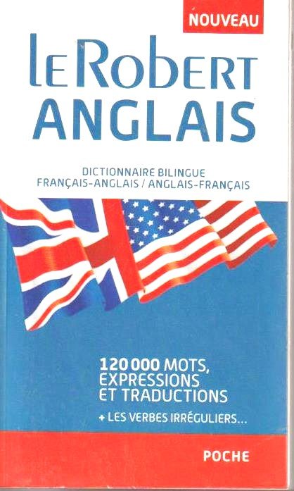 Dictionnaire bilingue de poche Le ROBERT d'anglais FR-ANG ANG-FR 193p Ed 2015 657p