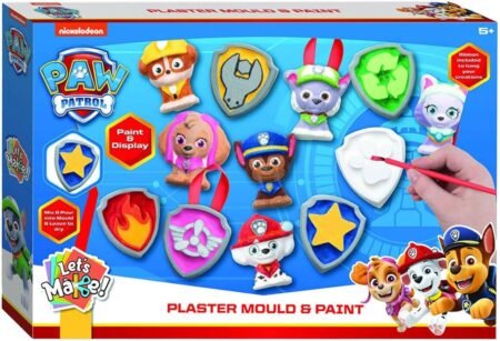 Moulage en plâtre et peinture Pat' Patrouille