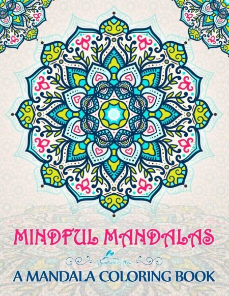 Mandala colouring book - bleu