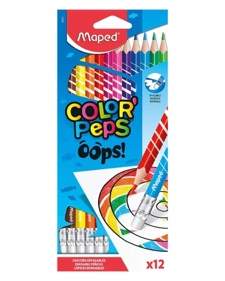 Crayon de couleur 12 color'peps oops! – MAPED