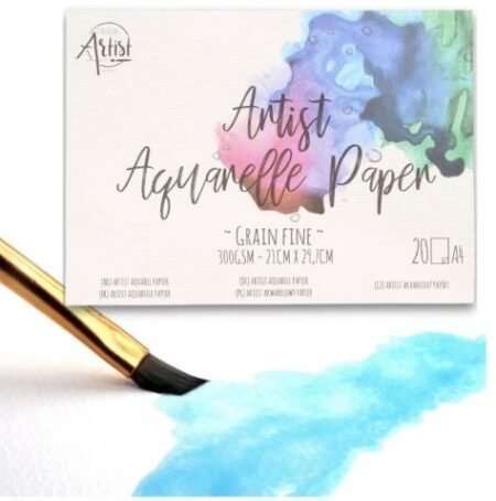 Bloc aquarelle - Carnet de croquis aquarelle A4 - 20 feuilles - 300G
