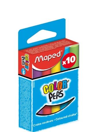 Maped - craies couleurs assorties boite de 10