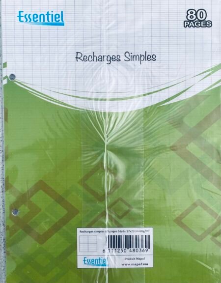 Feuilles doubles Essentiel mini lot