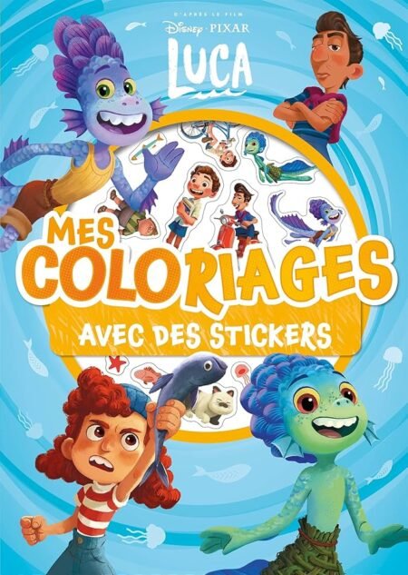 MES COLORIAGES - LUCA - AVEC DES STICKERS - HACHETTE