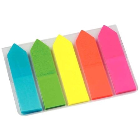 Post-it pack color ZH  Couleurs vives FORMES ETOILE POMME FLECHE 100 pcs