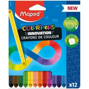 Crayons color'peps Infinity Bte de 12