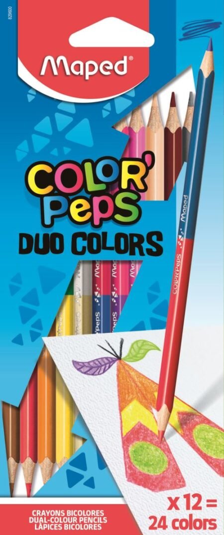 Pochette de 12 crayons bicolores Maped Color'Peps Duo