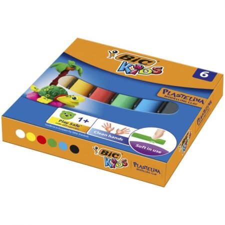 Pâte à modeler BIC Plasticine Boîte de 6