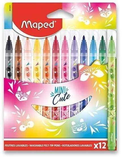 Maped Boîte de 12 Feutres Mini cute